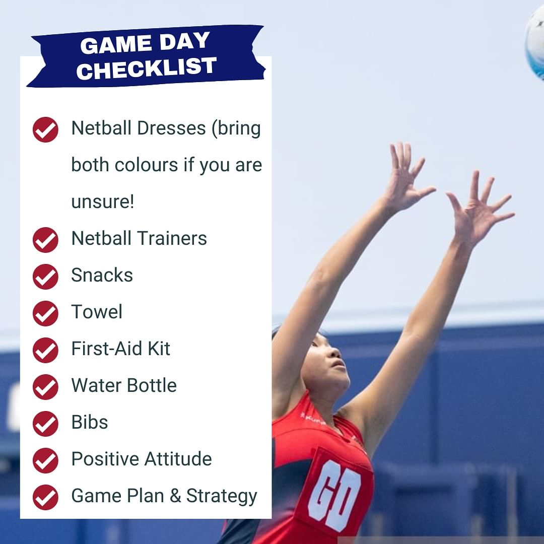 HKCC Netball Game Day Checklist